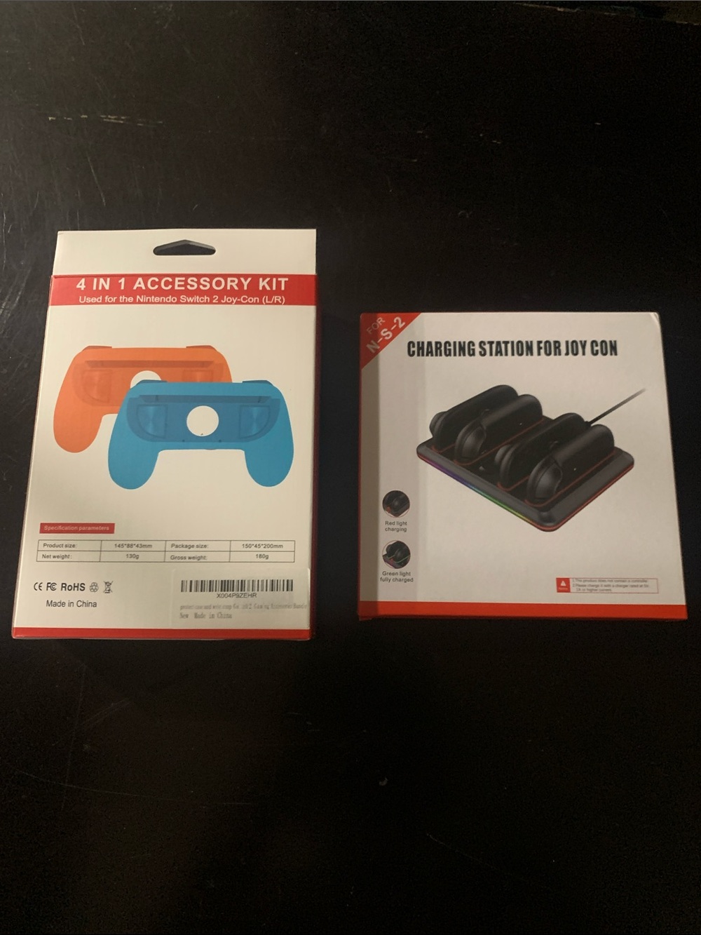 Nintendo Switch 2 Joy Con Charging Dock and controller protective case and strap